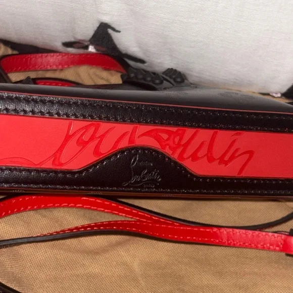 Christian Louboutin Black and Red Crossbody Bag - Picture 4 of 7